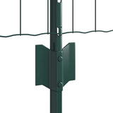 Recinzione con Posto Verde 0,4 x 10 m Acciaio e PVC