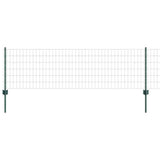 Recinzione con Posto Verde 0,6 x 10 m Acciaio e PVC