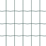 Recinzione con pali. Verde 1.2 x 10 m Acciaio