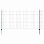 Recinzione con pali. Verde 1.2 x 10 m Acciaio