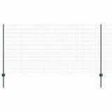 Recinzione con pali. Verde 1.2 x 10 m Acciaio