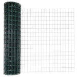 Recinzione con pali. Verde 1.2 x 10 m Acciaio