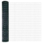 Recinzione con pali. Verde 1.6 x 10 m Acciaio