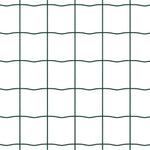 Recinzione con pali. Verde 0.8 x 10 m Acciaio