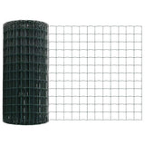 Recinzione con pali. Verde 0.8 x 10 m Acciaio