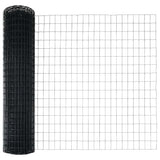 Recinzione con pali. Grigio 1 x 25 m Acciaio