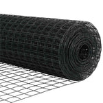 Recinzione con pali. Grigio 0.8 x 25 m Acciaio