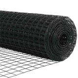 Recinzione con pali. Grigio 0.8 x 25 m Acciaio