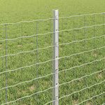 Recinzione con pali. Argento 0.6 x 10 m Acciaio