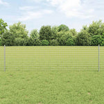 Recinzione con pali. Argento 0.6 x 10 m Acciaio