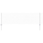 Recinzione con pali. Argento 0.6 x 10 m Acciaio