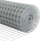 Recinzione con pali. Argento 0.8 x 25 m Acciaio
