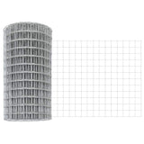 Recinzione con pali. Argento 0.8 x 25 m Acciaio