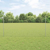 Recinzione con pali. Argento 1.2 x 10 m Acciaio