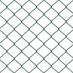 Recinzione con pali. Verde 1.6 x 10 m Acciaio