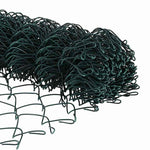 Recinzione con pali. Verde 1.6 x 10 m Acciaio