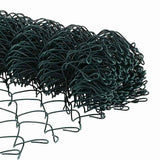 Recinzione con pali. Verde 1.6 x 10 m Acciaio