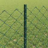 Recinzione a maglie metalliche con palo 10 x 0,6 m (L x H)