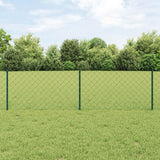 Recinzione a maglie metalliche con palo 10 x 0,6 m Verde Rete