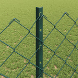 Recinzione a maglie metalliche con palo 10 x 1,2 m (P x A)