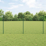 Recinzione a maglie metalliche con palo 10 x 1,2 m (P x A)