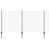 Recinzione a catena da esterno con palo 10 x 1,2 m Verde Rete
