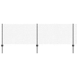 Recinzione a maglie metalliche con palo 10 x 0,8 m (L x H)
