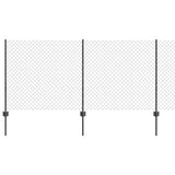 Recinzione a maglie metalliche con palo 10 x 1 m (L x H)