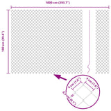 Recinzione a maglie metalliche con palo 10 x 1 m (L x H)