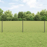 Recinzione a maglie metalliche con palo 25 x 0,6 m (P x H)