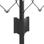 Recinzione con pali. Grigio 0.8 x 25 m Acciaio