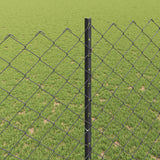 Recinzione a maglie metalliche con palo 25 x 1,5 m (P x H)