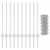 Recinzione a maglie metalliche con palo 10 x 0,8 m (L x H)