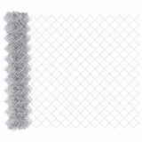 Recinzione a maglie metalliche con palo 10 x 1,2 m (P x A)