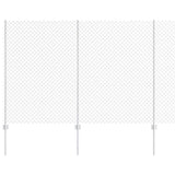 Recinzione con Posto Argento 1,5 x 10 m Acciaio