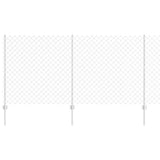 Recinzione a maglie metalliche con palo 10 x 1,2 m (P x A)