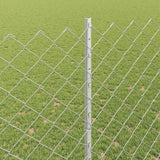 Recinzione a maglie metalliche con palo 10 x 1,5 m (L x H)