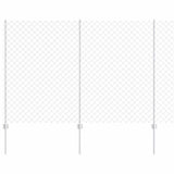 Recinzione a maglie metalliche con palo 10 x 1,5 m (L x H)