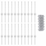 Recinzione a maglie metalliche con palo 25 x 0,4 m (L x H)