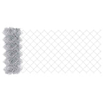 Recinzione con pali. Argento 0.8 x 25 m Acciaio