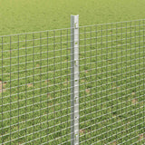 Recinzione in rete saldata con palo 10 x 0,8 m Argento Rete
