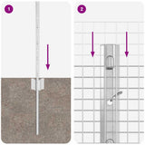 Recinzione con Posto Argento 0,4 x 25 m Acciaio