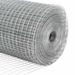 Recinzione con pali. Argento 0.5 x 25 m Acciaio