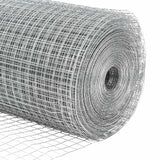 Recinzione con pali. Argento 0.5 x 25 m Acciaio