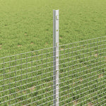 Recinzione con pali. Argento 0.5 x 25 m Acciaio