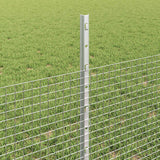 Recinzione con pali. Argento 0.5 x 25 m Acciaio