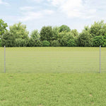 Recinzione con pali. Argento 0.5 x 25 m Acciaio