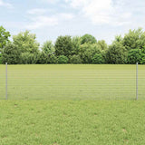 Recinzione con pali. Argento 0.5 x 25 m Acciaio