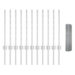 Recinzione con pali. Argento 0.5 x 25 m Acciaio