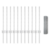 Recinzione con pali. Argento 0.5 x 25 m Acciaio